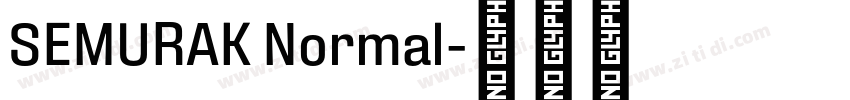 SEMURAK Normal字体转换